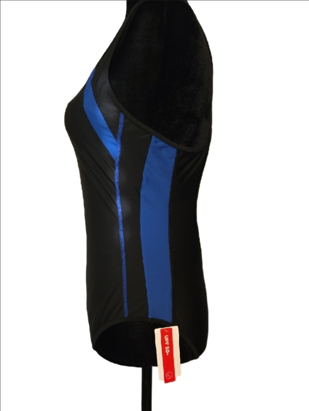 NWT Baleaf Black and Blue One-Piece Athletic Swim Suit - Picture 4 of 5